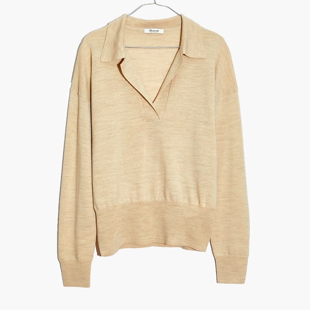 Madewell Polo Sweater Merino Wool